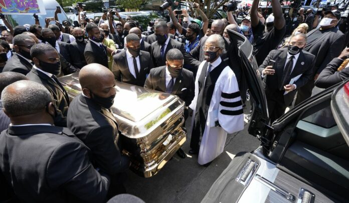 George Floyd laid to rest after emotionally charged ‘homecoming celebration’