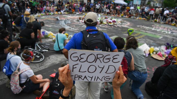 George Floyd protests rage for seventh night: New York looters smash windows; Protesters march in Hollywood; National Guard in Chicago