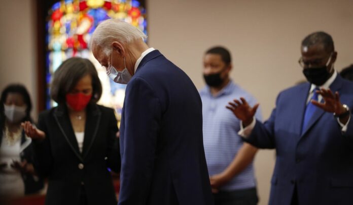 Joe Biden meets with black leaders at local church amid unrest