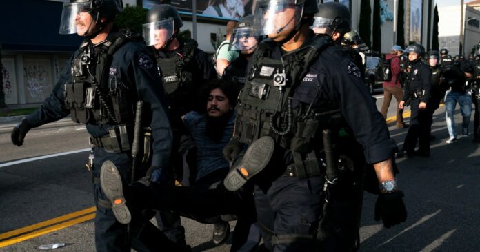 LAPD response to protests critiqued as chaos continues