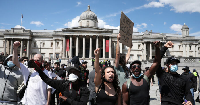 London Protests: Far-Right Groups Clash With Black Lives Matter Supporters