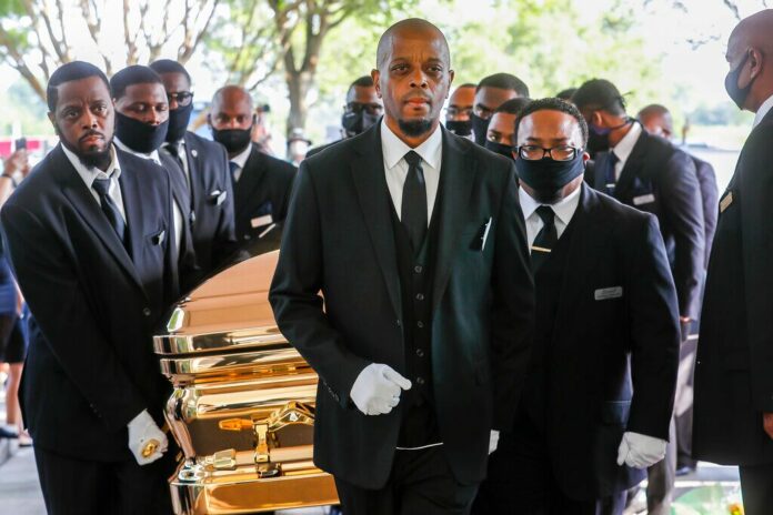 Mourners say goodbye to George Floyd in emotional funeral service ahead of private burial in Houston