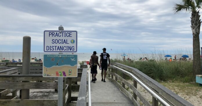 Myrtle Beach vacationers urged to quarantine upon return to Virginia