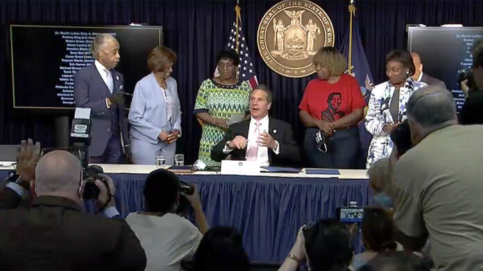 New York Governor Cuomo signs sweeping police reform bills