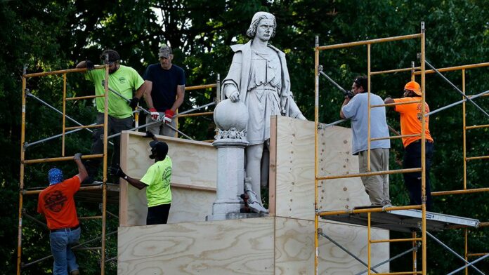 Philadelphia moves to dismantle Christopher Columbus statue