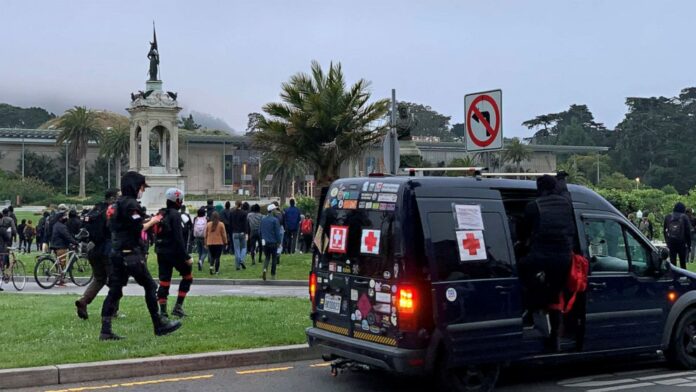 Protesters bring down statue of Francis Scott Key