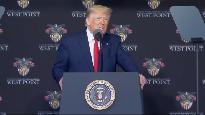 Trump defends slow walk down ‘very slippery’ West Point ramp | TheHill