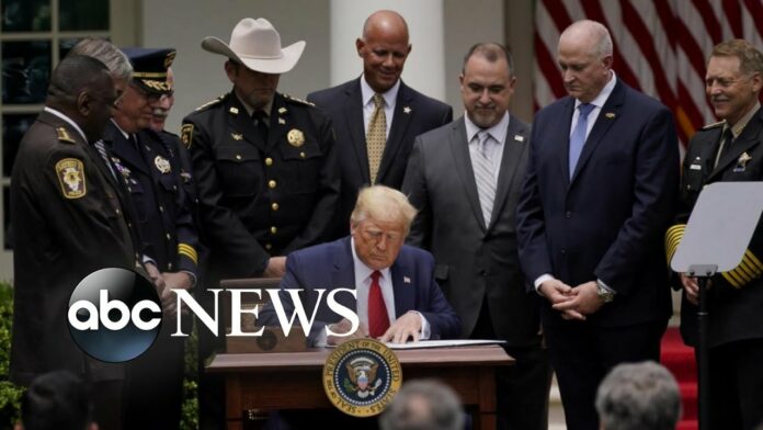 Trump signs police reform executive order