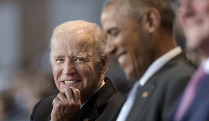 Barack Obama joins Joe Biden for ‘socially distant conversation’