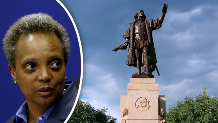 Chicago removes Columbus statue from Grant Park in dead of night: reports