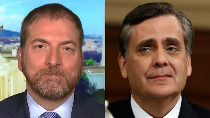 Chuck Todd labeled worse than CNN’s Jim Acosta by Jonathan Turley after airing out-of-context McEnany clip