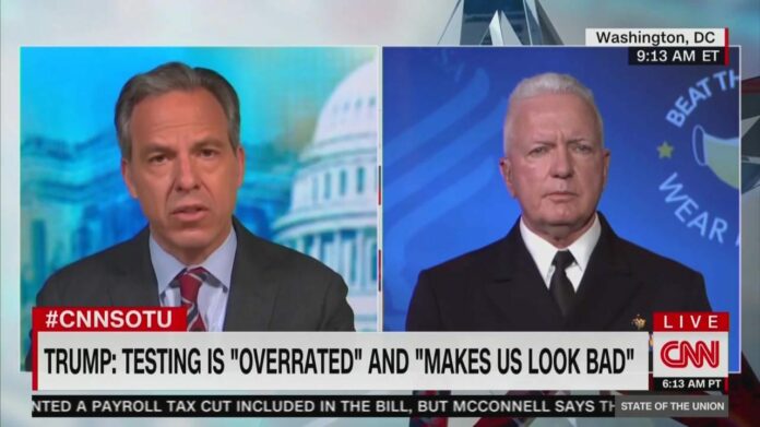 CNN Anchor Jake Tapper Grills Coronavirus Testing Czar Brett Giroir, Asks If He’s Afraid of Upsetting Trump