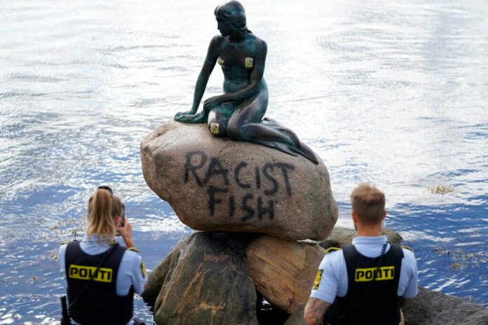 Denmark’s Little Mermaid statue vandalized with ‘racist fish’ grafitti