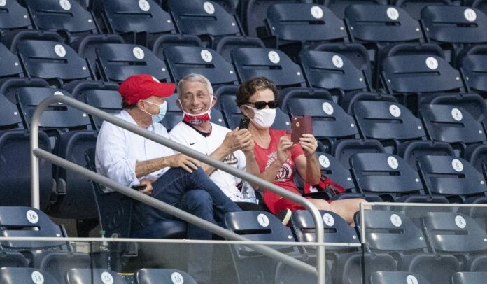 Dr. Anthony Fauci says photo of him without a mask at baseball game is ‘mischievous’