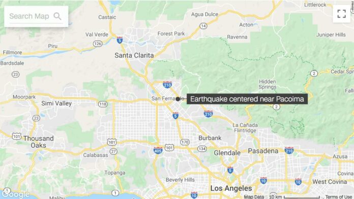 Earthquake shakes Southern California’s San Fernando Valley