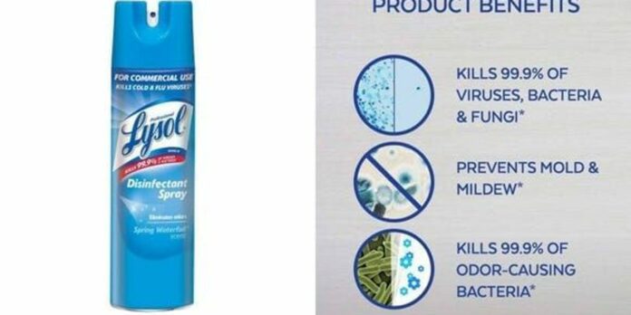 EPA approves Lysol products for use against coronavirus