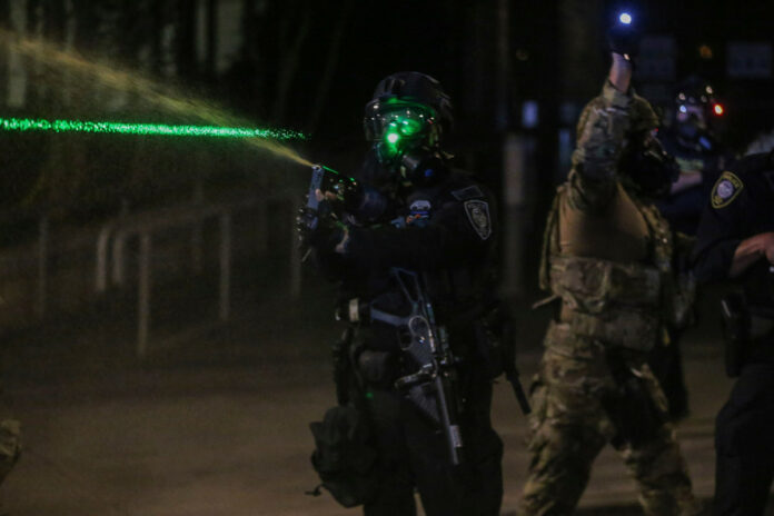 Federal agents likely permanently blinded by Portland protesters’ lasers, White House says