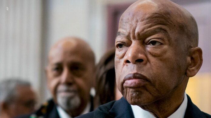 Flags lowered to half-staff at the White House and Capitol to honor the late Rep. John Lewis