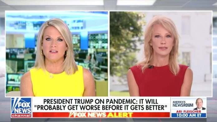 Fox News Host Martha MacCallum Confronts Kellyanne Conway on Trump’s Sudden Mask Embrace