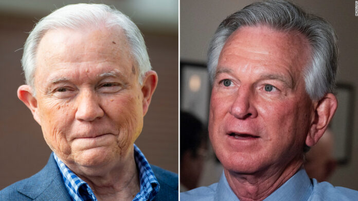 Jeff Sessions takes on former Auburn football coach in bid for old Senate seat