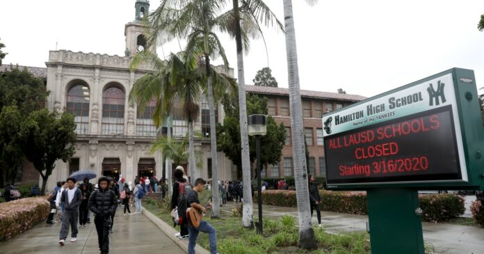 L.A. Unified won’t reopen campuses for start of school year