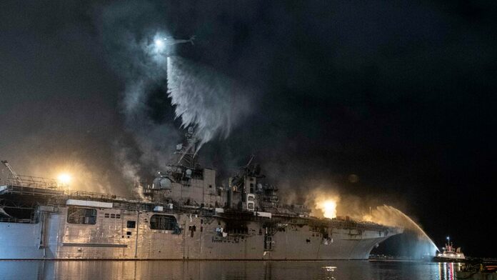 Navy begins investigation of aggressive fire aboard USS Bonhomme Richard: report