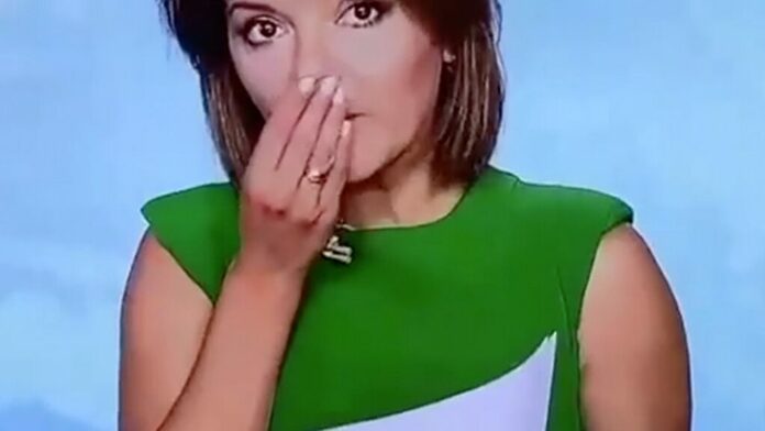 News anchor catches tooth as it falls out during live broadcast