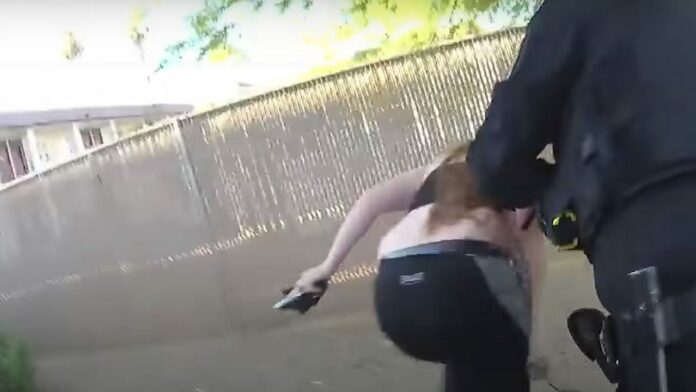 Phoenix police release bodycam footage of woman firing at officers during arrest