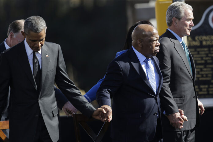 Presidents, politicians and civil rights leaders pay tribute to John Lewis