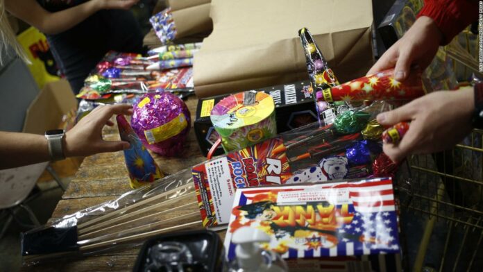 Some consumer fireworks emit high levels of lead and other toxins, a new study finds