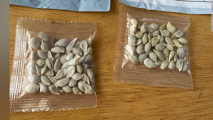 States are warning people about suspicious packages of seeds that appear to be from China