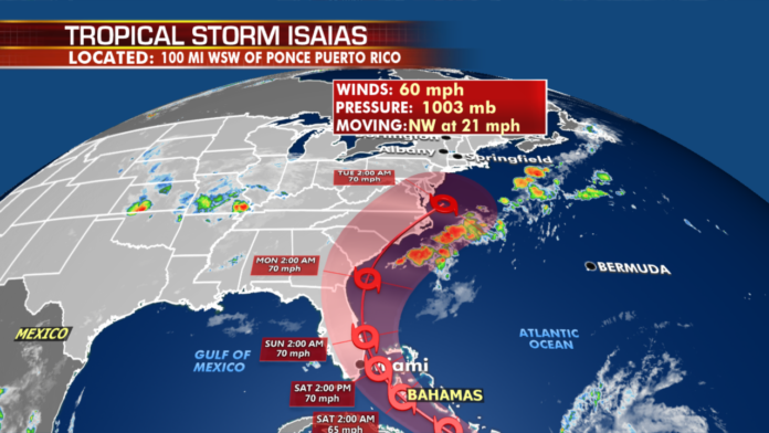 Tropical Storm Isaias: Americans should start preparing for ‘winds, heavy rainfall and storm surge,’ hurric…