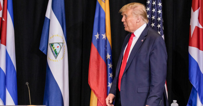 Trump, in Florida, Seeks to Quell Doubts About His Opposition to Maduro