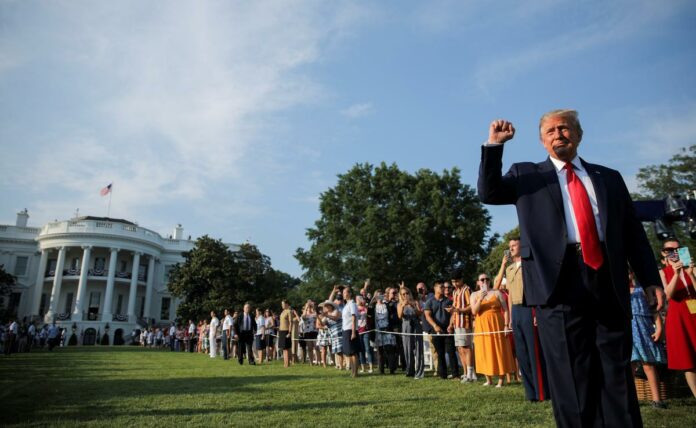 Trump repeats vow to defeat ‘radical left’ in July Fourth speech