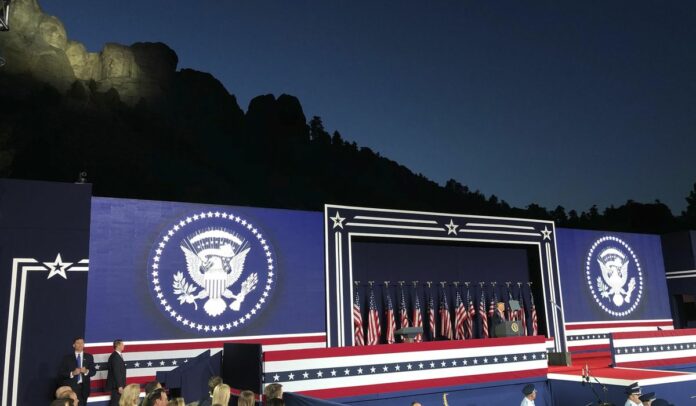 Trump warns of culture war ‘designed to overthrow the American revolution’ at Mt. Rushmore