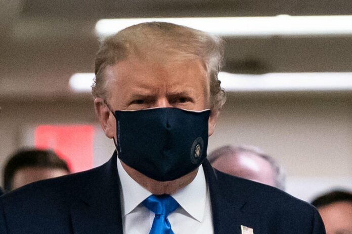 Trump Wears Face Mask in Public for First Time During Coronavirus Pandemic