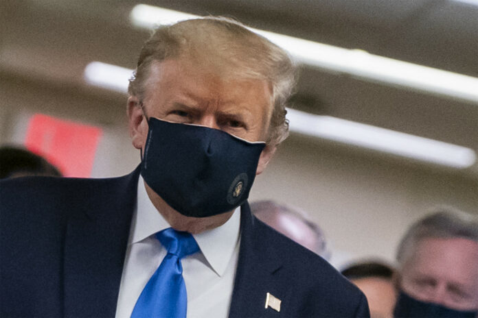 Trump Wears Mask
