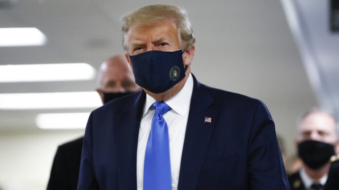 Trump Wears Mask In Public For First Time During Walter Reed Visit