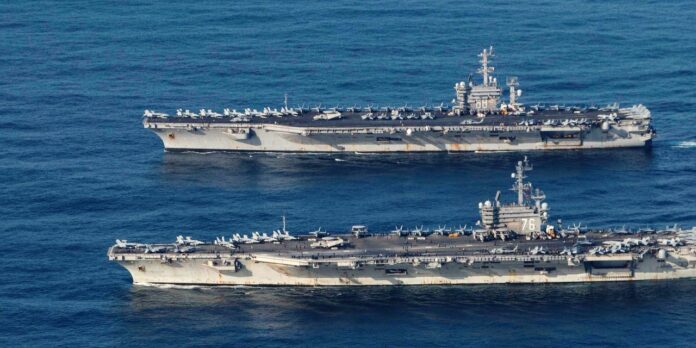 U.S. Sends Two Aircraft Carriers to South China Sea for Exercises as China Holds Drills Nearby