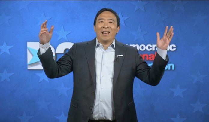 Andrew Yang pitches to former Trump voters during DNC speech