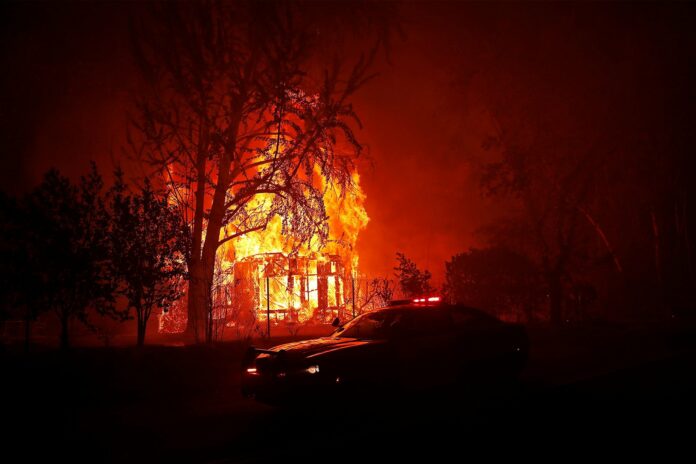 Frantic evacuations and rescues as fast-moving fire destroys homes overnight on march toward Vacaville