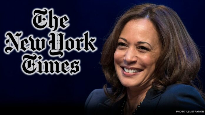 New York Times called out for ‘drooling’ Kamala Harris front page: ‘The newsletter of the left’