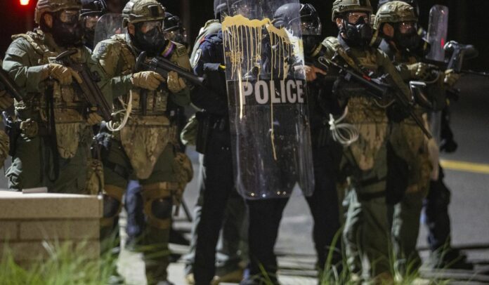 Portland riots intensify; balloons with feces thrown at cop cars