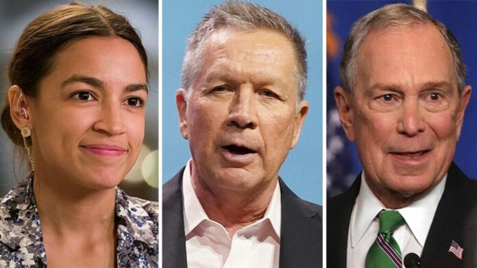 Progressives blast DNC for giving AOC just 60 seconds at convention but more time to Kasich, Bloomberg
