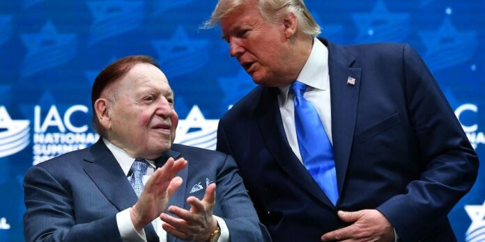 Report: Trump confronted donor Sheldon Adelson over campaign support