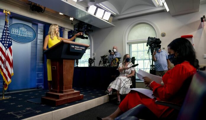 Secret Service pulls Trump out of press conference at White House