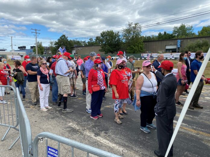 Trump supporters lining up for New Hampshire rally say GOP convention will ‘sway’ voters
