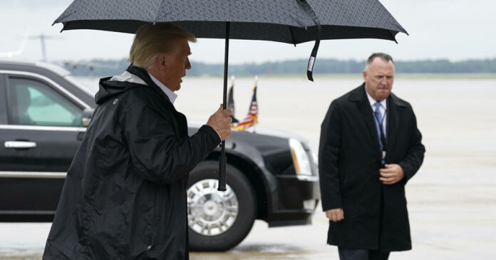 Trump tours damage from Hurricane Laura in Texas and Louisiana