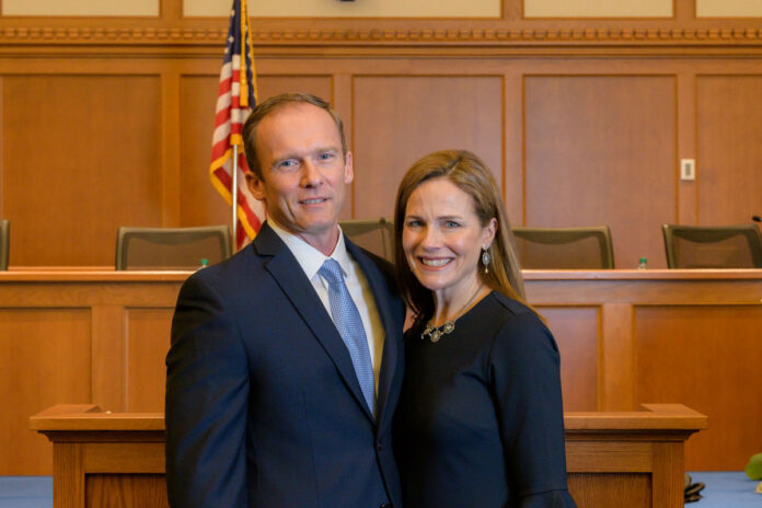 Amy Coney Barrett, family seen leaving home hours ahead of SCOTUS pick announcement