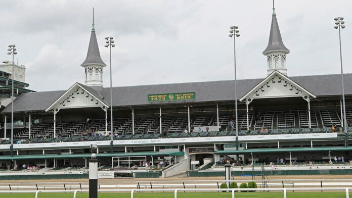 Authentic wins the Kentucky Derby at Churchill Downs